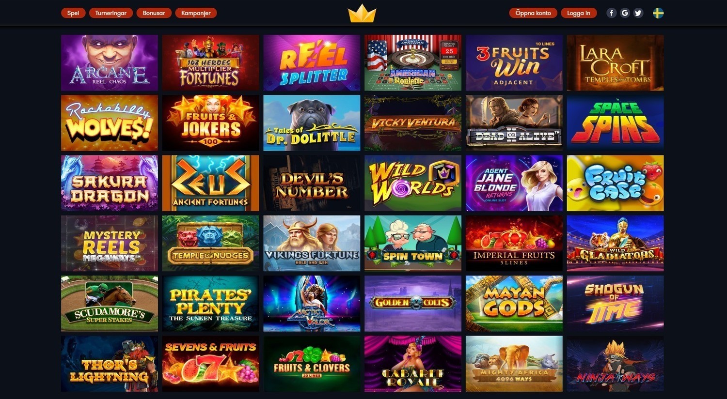 Frank Casino spelautomater